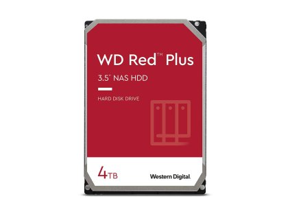 WD RED PLUS NAS WD40EFPX 4TB, SATA III 3.5", 256MB 5400RPM, 180MB/s, CMR