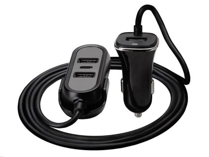 TRACER nabíječka do auta 12-24V Multicharge 3xUSB 7,2A + PD 18W