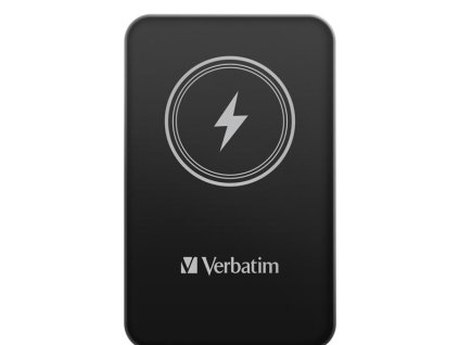 VERBATIM Powerbanka Charge 'n' Go, Magnetická, 5000 mAh, USB-C, Černá