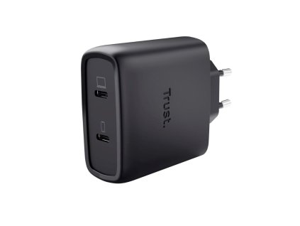 TRUST GaN Nabíječka MAXO 65W 2-Port, USB-C, černá