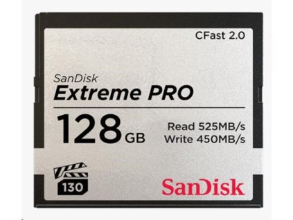 BAZAR - SanDisk CFAST 2.0 128GB Extreme Pro (525 MB/s VPG130) - Rozbaleno (Komplet)