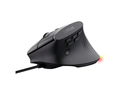 TRUST Myš GXT 145 Rexxa, Drátová USB, RGB, černá