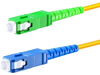 Patch kabel optický smplex SCupc/SCapc 09/125 1m SM