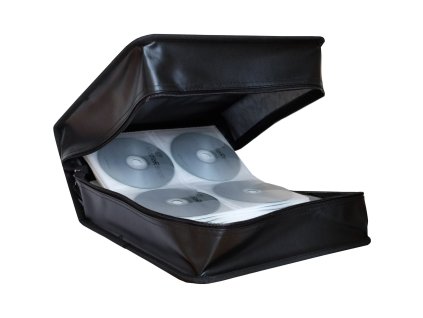 Pouzdro na 500 CD/DVD , zapínací, černé