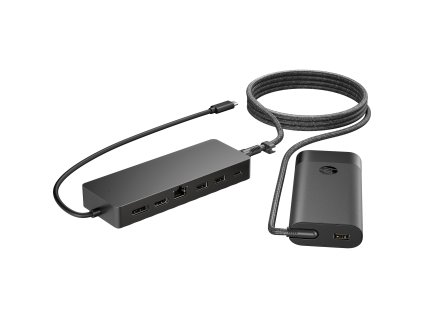 HP Univ. USB-C Hub and Laptop Charger Combo-EURO