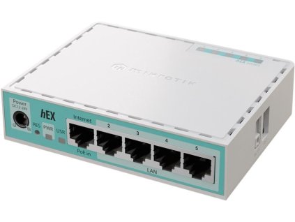 RouterBoard Mikrotik hEX (2024 version) 5x GLan, PoE IN, RO L4