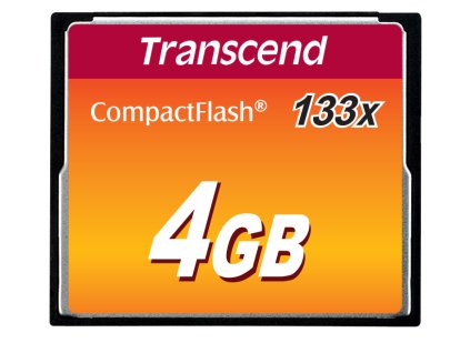 Transcend 4GB CF (133X) paměťová karta (MLC)
