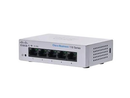 Cisco switch CBS110-5T-D (5xGbE, fanless)