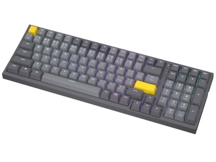 Endorfy Celeris 1800 CZ, Klávesnice, herní, bezdrátová, mechanická, Endorfy Yellow by Gateron, CZ layout, ARGB, šedá