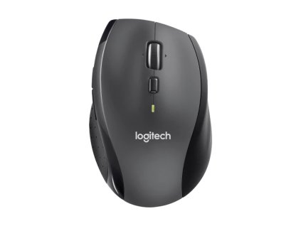Logitech Marathon M705/Kancelářská/Optická/Pro praváky/1 000 DPI/Bezdrátová USB/Černá