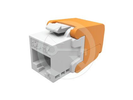 Samořezný keystone Solarix CAT6 UTP SXKJ-6-UTP-WH-SA Component Level a 4PPoE certifikace