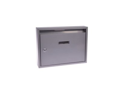 Schránka poštovní paneláková 320 x 240 x 60 mm šedá bez děr