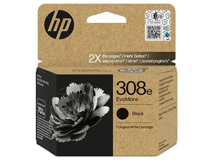 HP 308e EvoMore Black Original Ink Cart