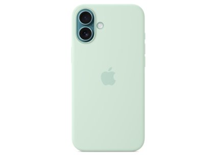 iPhone 16 Plus Silicone Case with MS - Aquamarine