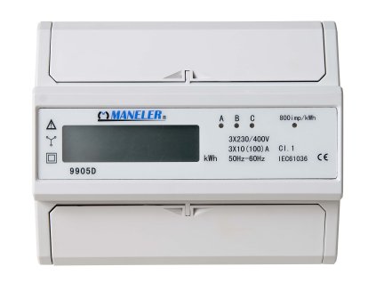 MANELER Elektroměr 9905D-WERTOR 10/100A 3fázová LCD