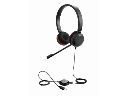 Jabra Evolve 30 II/Stereo/Jack/Drát/MS/Černá