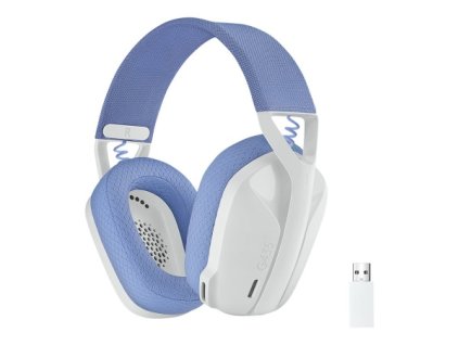 Logitech bezdrátová sluchátka Lightspeed G435 Headset full size Bluetooth, bílá