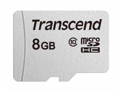 TRANSCEND MicroSDHC karta 8GB 300S, Class 10, bez adaptéru