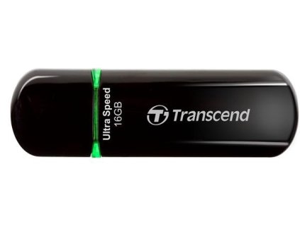 TRANSCEND Flash Disk 16GB JetFlash®600, USB 2.0 (R:32/W:16 MB/s) černá/zelená