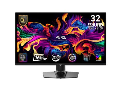 MSI MAG/322UP E16/31,5''/QD-OLED/4K UHD/165Hz/0,03ms/Černá/3R