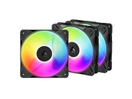ARCTIC P12 Pro A-RGB Reverse Value pack (3 ks) ventilátor - 120mm, black