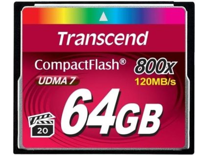 Transcend 64GB CF (800X) paměťová karta