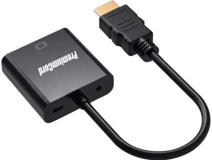 PremiumCord převodník HDMI -> VGA se zvukem