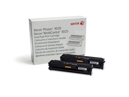 Toner Xerox 106R03048 pro Phaser 3020 a WorkCentre 3025, 2x 1500 str., černá