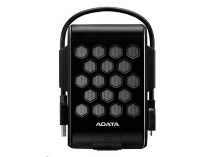 ADATA Externí HDD 1TB 2,5" USB 3.2, DashDrive™ Durable HD720, G-sensor, černý, (gumový, vodě/nárazu odolný)