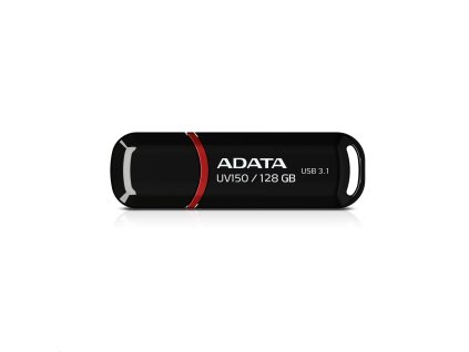 ADATA Flash Disk 128GB UV150, USB 3.1 Dash Drive (R:90/W:20 MB/s) černá