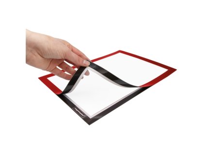 Magnetický rámeček Magnetoplan samolepící A4 červený (2ks)