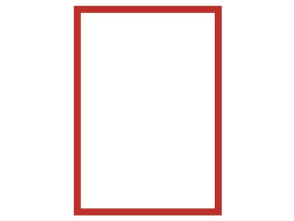 Magnetický rámeček Magnetoplan A4 červený (5ks)