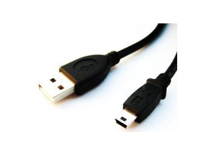 USB kabel A-MINI 5PM 2.0 2m HQ 1,8m