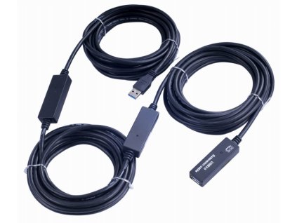 PremiumCord USB 3.0 repeater a prodluž. kabel 20m