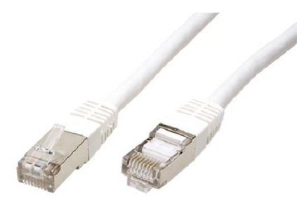 Patch kabel FTP Cat 6, 5m - bílý