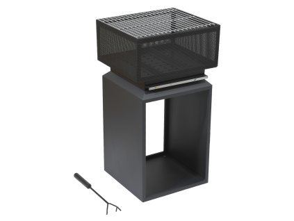 Ohniště Cattara CUBE s mřížkou 74cm