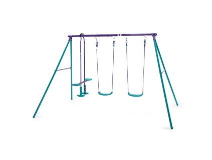 Set Plum tří houpaček s kovovou konstrukcí