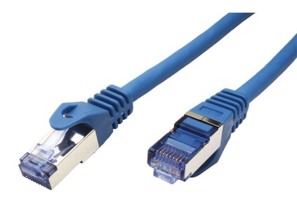 Patch kabel Roline S/FTP cat 6A, LSOH, 3m, modrý