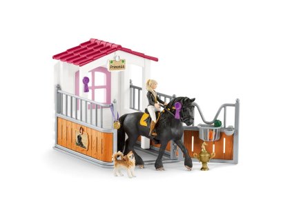 Hračka Schleich Stáj s koněm klubová, Tori + Princess