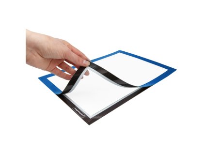 Magnetický rámeček Magnetoplan samolepící A4 modrý (2ks)