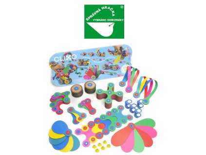 Stavebnice CLIXO Wheel Creator - magnetická, 72 kusů