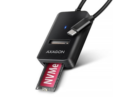 AXAGON ADM2-CM USB-C 10Gbps - M.2 NVMe & SATA SSD adaptér, kabel USB-C 10cm
