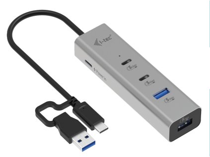 i-tec Universal Charging Metal HUB 2x USB-C + 2x USB-A Port, PD 85W