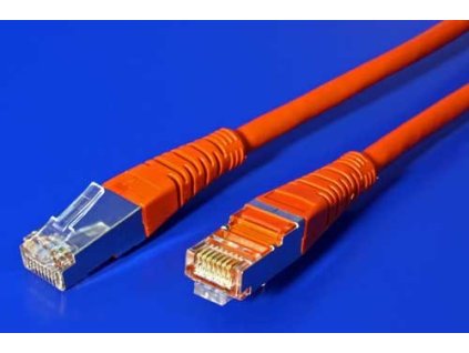Patch kabel FTP cat 5e, 5m - červený