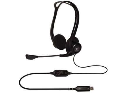 Logitech náhlavní souprava Headset 960 USB, černé