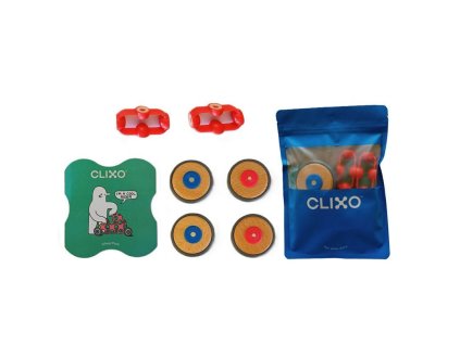 Stavebnice CLIXO Wheels - 4 kola a 2 spojky