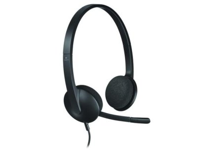 Logitech náhlavní souprava Headset H340, USB, černá