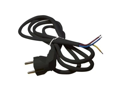 PRECON Flexo 5m PVC kulatá 3x1 vidlice úhlová černá