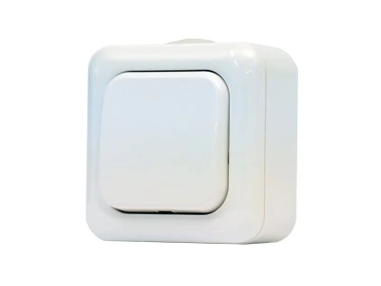 SCAME Vypínač AQUALINE č.1 bílá IP44