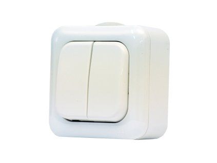 SCAME Vypínač AQUALINE č.5 bílá IP44